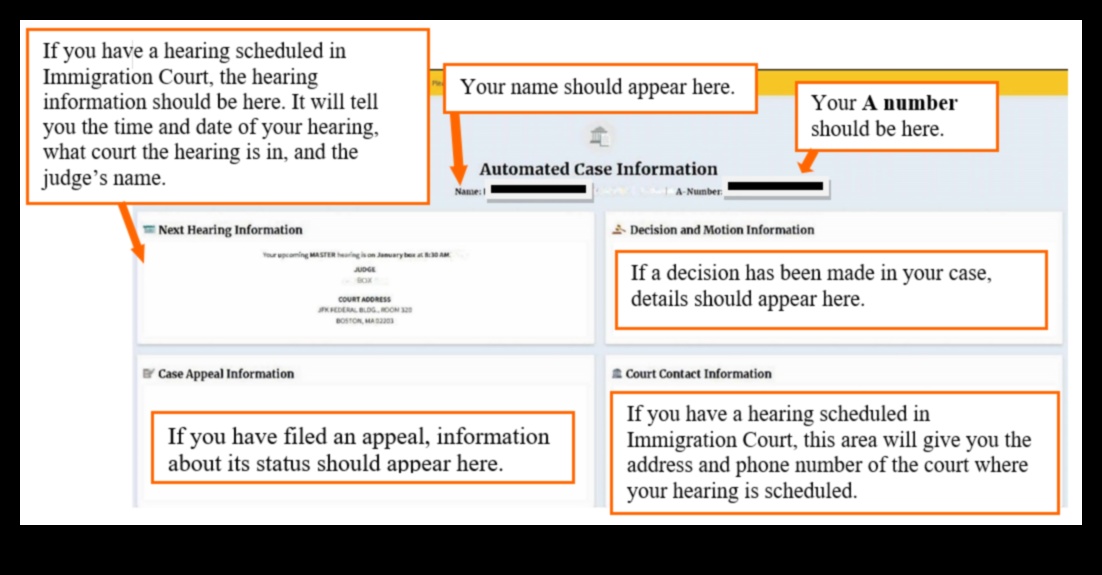 how to check immigration court date online