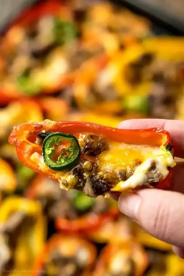 Low-Carb-Nachos mit Carne Asada