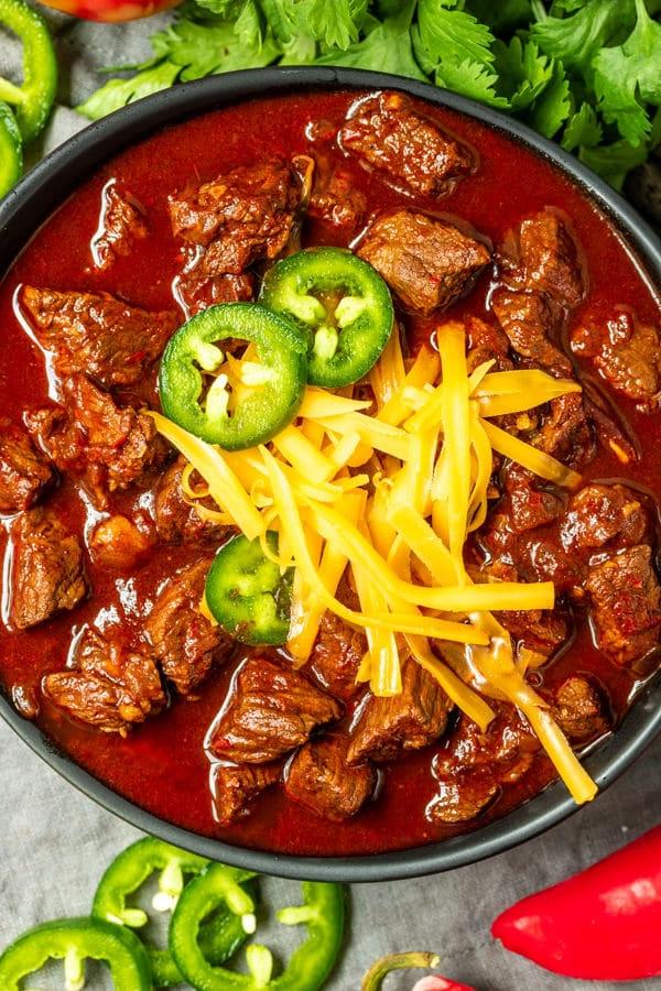 Keto-Chili – Ohne Bohnen oder Tomaten! 6 Schüssel mit bohnenlosem Keto Chili