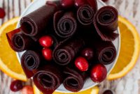 Zesty Cranberry Orange Fruit Strips