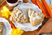 Effortless Carrot Cake Scones