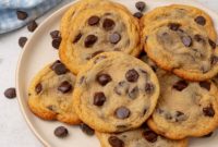 Golden Malted Chocolate Chip Cookies