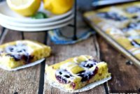 Zesty Lemon Blueberry Poppy Seed Bars