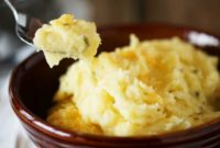 Velvety Cheddar Mashed Potatoes