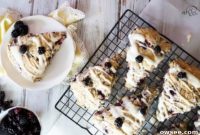 Luscious Blackberry Cream Cheese Scones