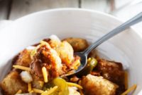 Golden Potato Puff & Savory Chili Cheese Bake