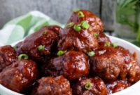 Sweet and Tangy Cranberry Meatballs