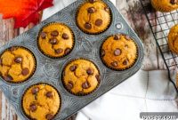 Spiced Pumpkin Chocolate Chip Muffins