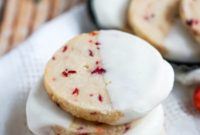 Buttery White Chocolate Cranberry Shortbread Cookies