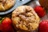 Sunshine Strawberry Rhubarb Muffins
