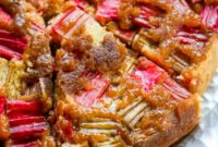 Spiced Rhubarb & Ginger Flip Cake