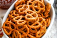 Kickin’ Sriracha Ranch Pretzels