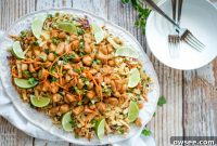 Crispy Wonton Chicken Taco Salad