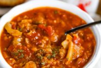 Instant Pot Cabbage Roll Soup with Stove Top Directions