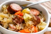 Hearty Slow Cooker Kielbasa and Sauerkraut Dinner