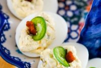 Kickin’ Jalapeno Popper Deviled Eggs