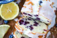Zesty Lemon Blueberry Bread Drizzled with Buttermilk Glaze