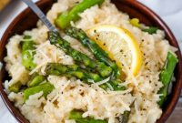Creamy Instant Pot Asparagus Risotto