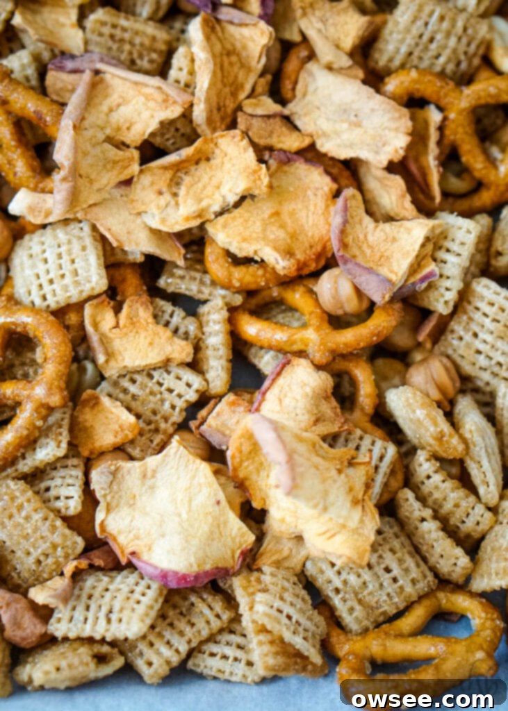 Golden Apple Caramel Crunch 2 A mix of sweet and salty Caramel Apple Chex Mix.
