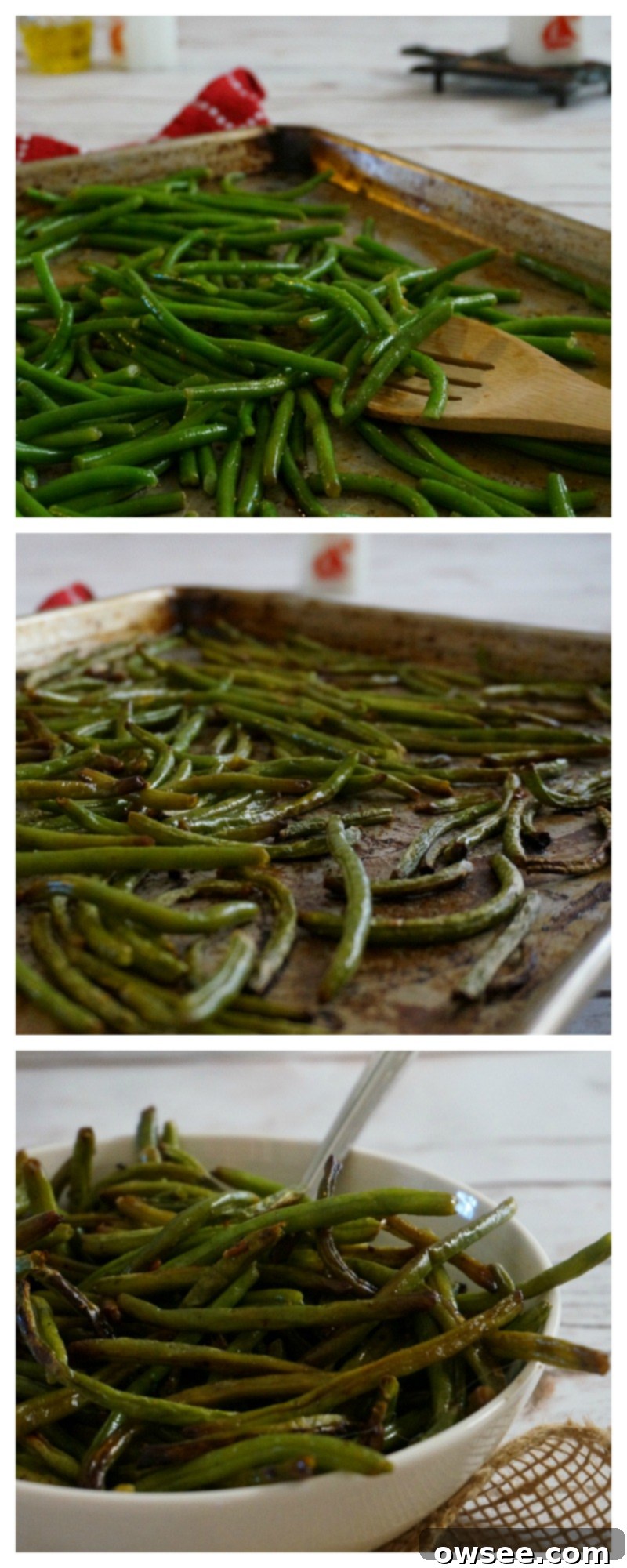Perfectly Roasted Green Beans 2 Roasted Green Beans with sesame and soy