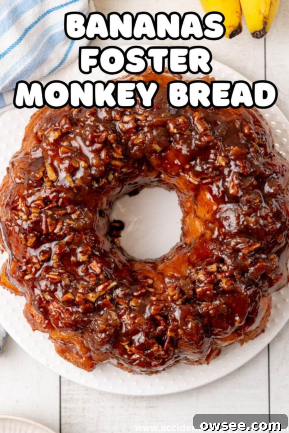 Gooey Caramel Banana Pull-Apart Bread 13 Pin for later: Bananas Foster Monkey Bread, a deliciously sticky and sweet treat.