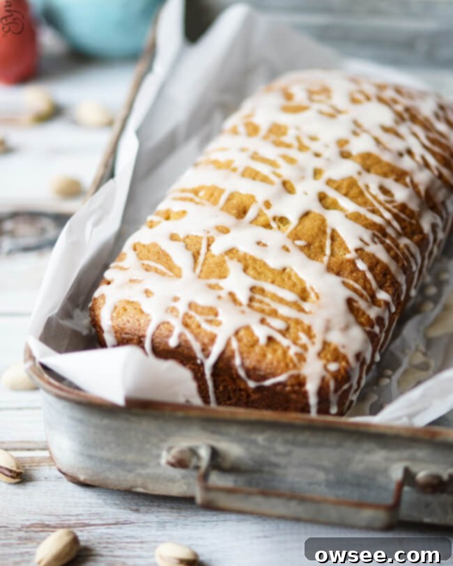 Velvety Pistachio Pound Cake 7 Pistachio Pudding Pound Cake, beautifully baked and drizzled with a sweet glaze