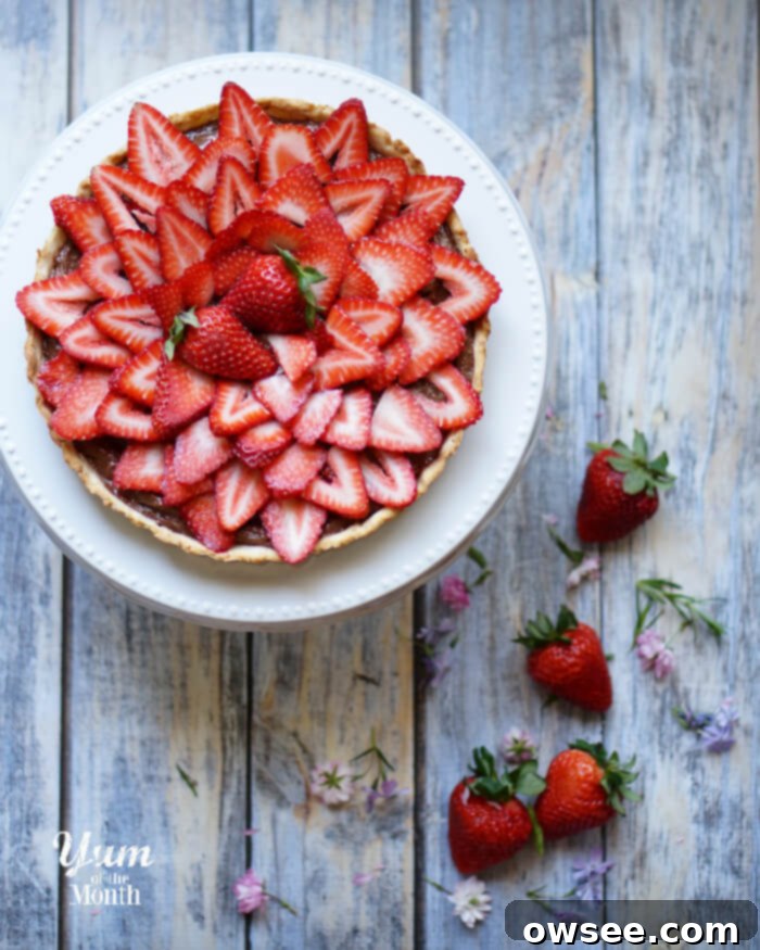 Decadent Strawberry Nutella Tart 2 Strawberry Nutella Tart