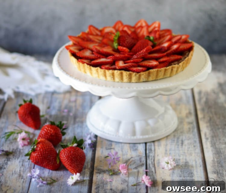 Decadent Strawberry Nutella Tart 3 Strawberry Nutella Tart