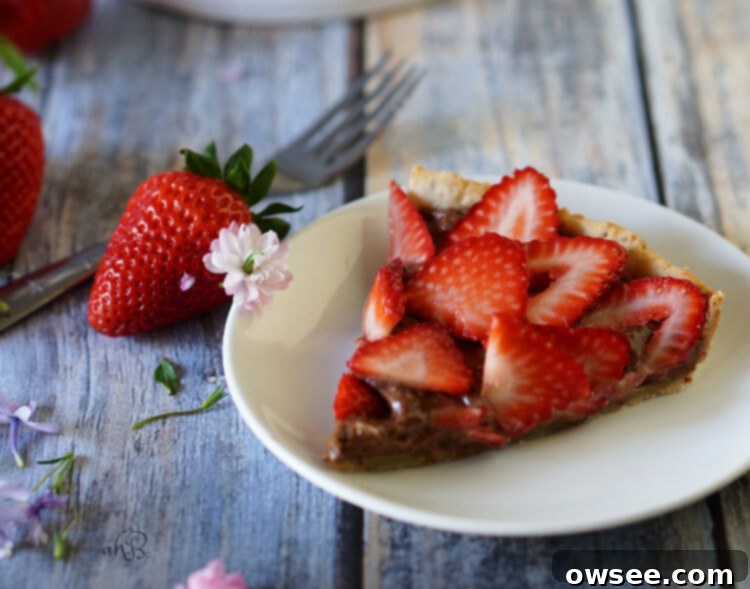 Decadent Strawberry Nutella Tart 5 Strawberry Nutella Tart