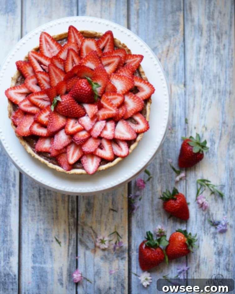 Decadent Strawberry Nutella Tart 6 Strawberry Nutella Tart