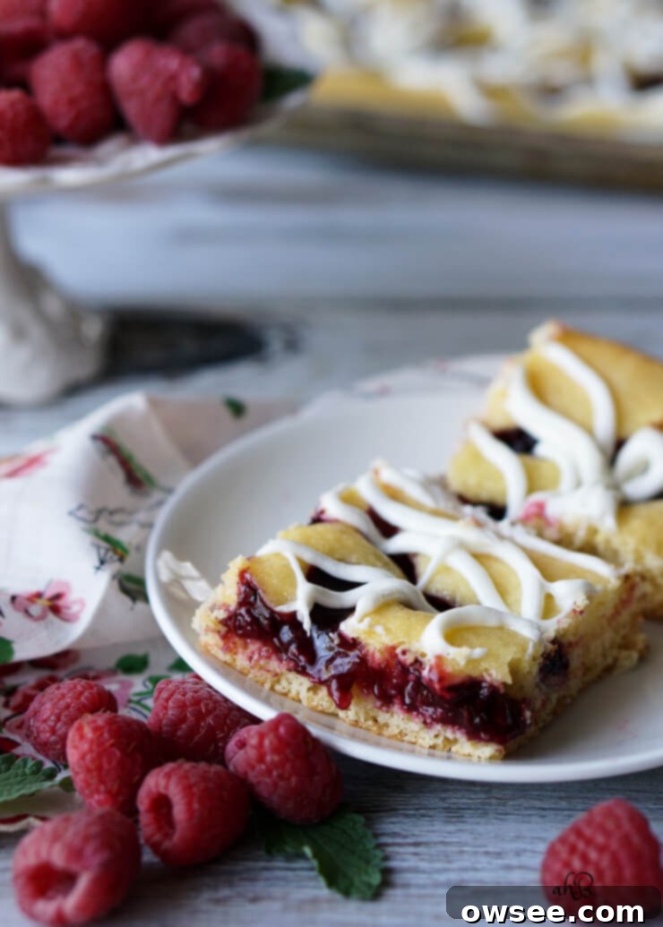 Raspberry Cheesecake Squares 6 Raspberry Cream Cheese Squares