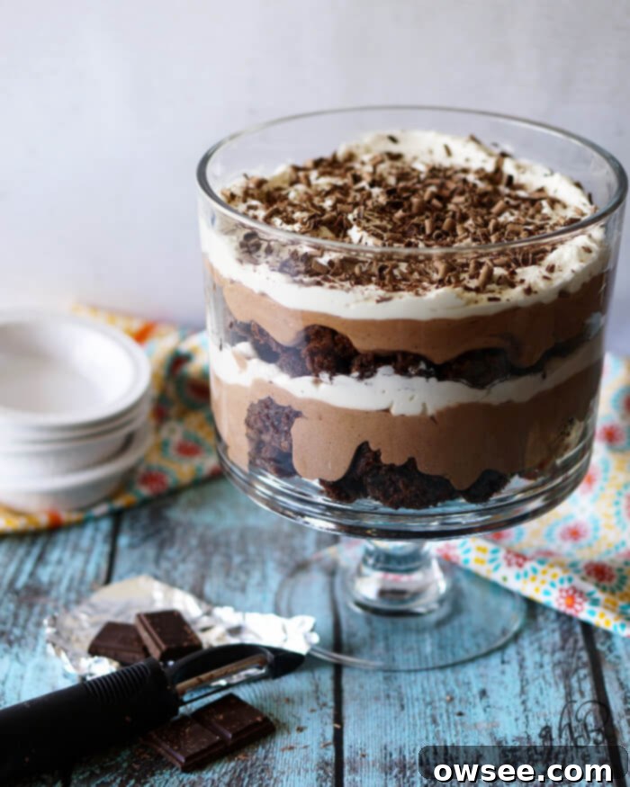 Chocolate Brownie Trifle