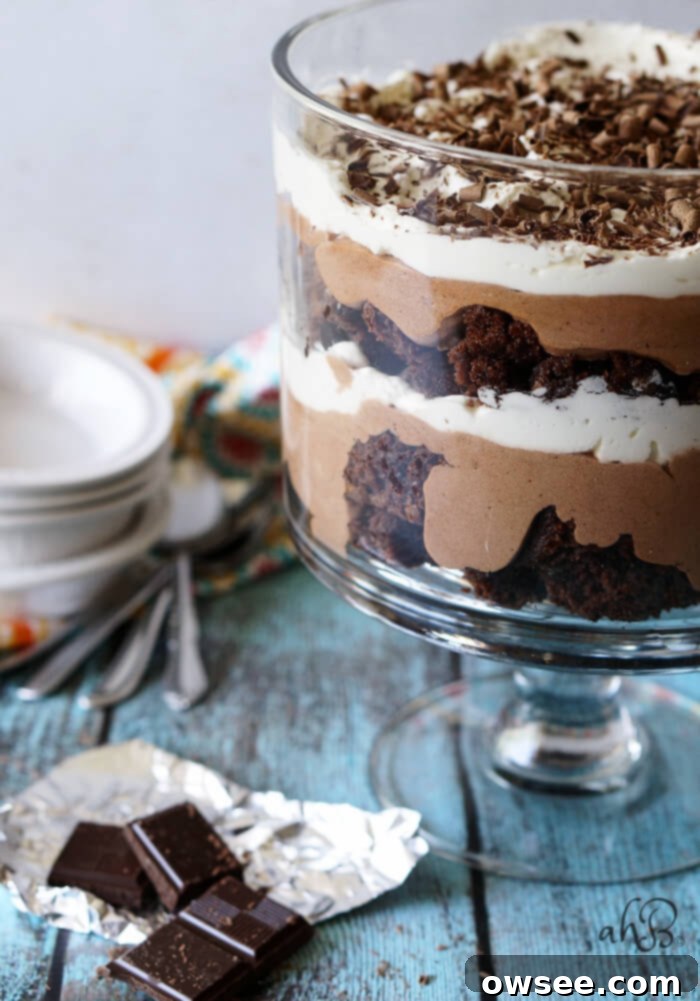 Chocolate Brownie Trifle