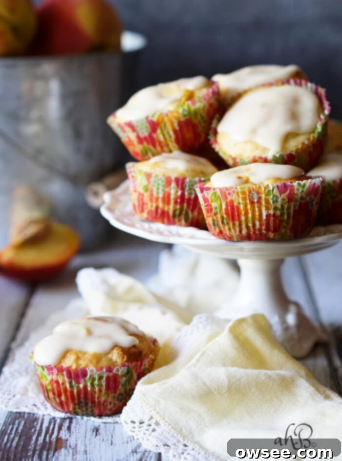 Luscious Peaches and Cream Muffins 6 Peaches and Cream Muffins