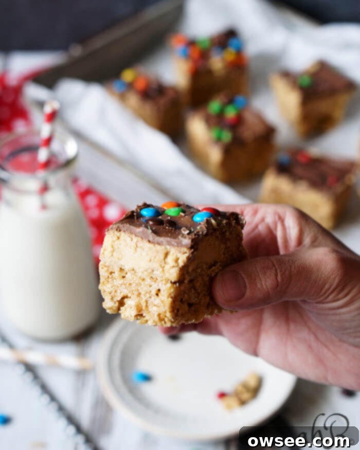 Peanut Butter Cup Overload Crispy Bars 4 Loaded Peanut Butter Rice Crispy Treats