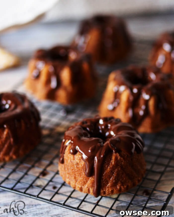 Mini Banana Bundt Delights 5 Another close-up of mini banana bundt cakes, ready to be served