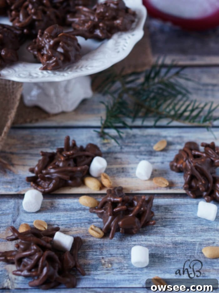 No-Bake Rocky Road Haystacks 5 Rocky Road Haystacks
