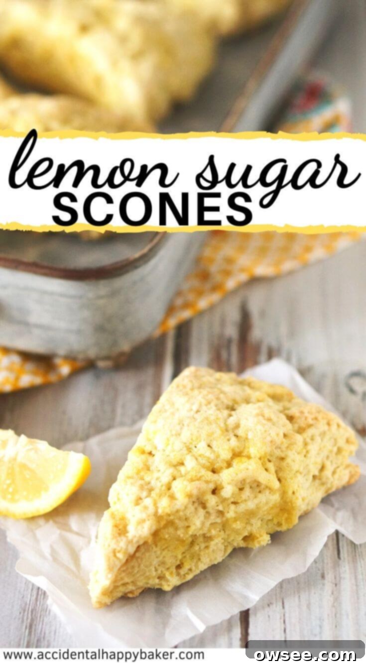 Sunshine Lemon Scones 6 A vibrant display of golden-brown lemon sugar scones, fresh out of the oven, with a delicate sugar topping. A perfect, comforting treat for any time of day.