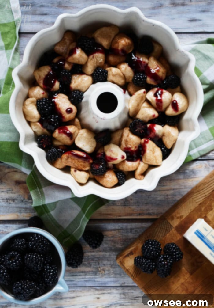 Blackberry Monkey Bread