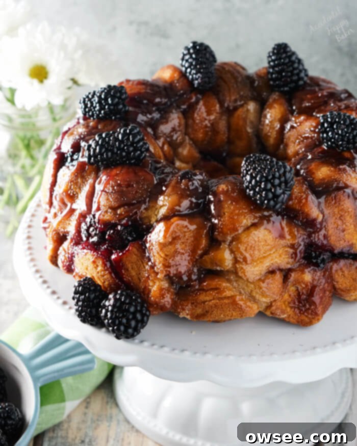 Juicy Blackberry Pull Apart Bread 7 Blackberry Monkey Bread