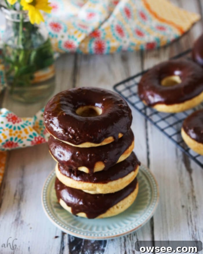 Homemade Chocolate Glazed Orange Donuts