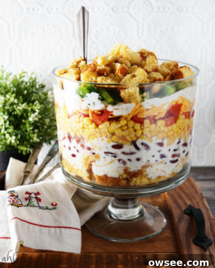 Southern Cornbread Layered Delight 6 Cornbread Salad