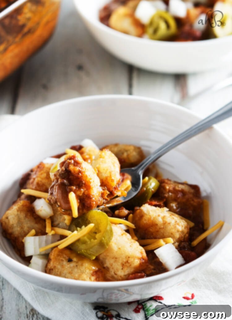 Golden Potato Puff & Savory Chili Cheese Bake 9 Chili Cheese Tater Tot Casserole