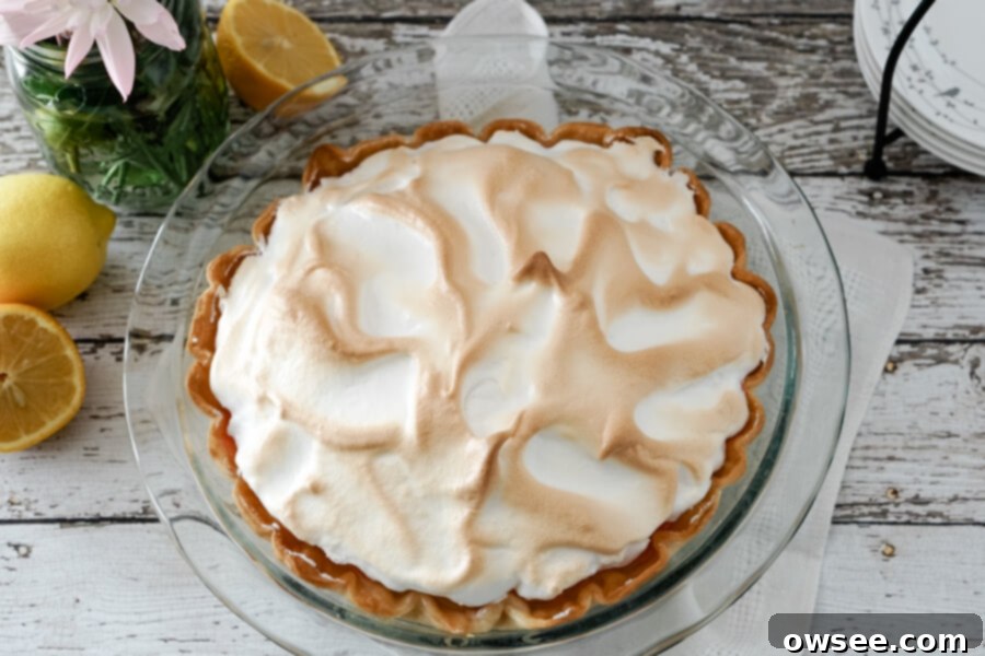 This Lemon Meringue Pie looks normal on the outside, but hides a delightful rainbow on the inside.