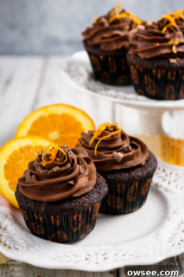 Zesty Chocolate Orange Delights 2 Chocolate Orange Cupcakes