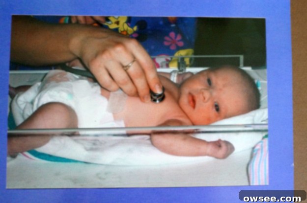 Touching photograph of baby Hugo, a precious reminder of a brief but impactful life