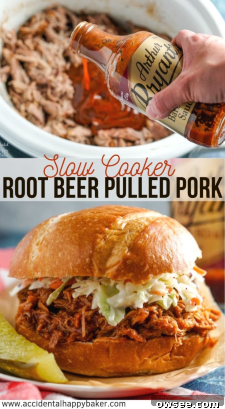 Caramelized Root Beer Pulled Pork 11 A vibrant and enticing flat lay image showcasing the ingredients and final delicious root beer pulled pork sandwich, ready to be enjoyed.