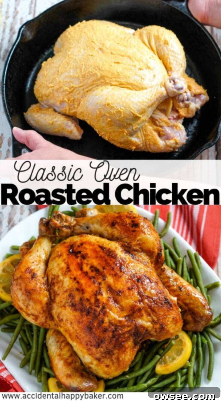 Perfectly Roasted Chicken 11 Pin for Tender and Juicy Oven Roasted Chicken with Lemon and Rosemary