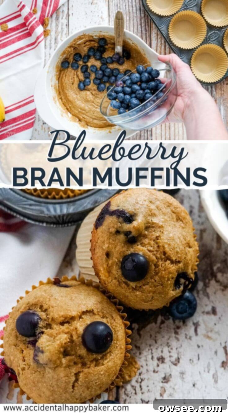Wholesome Blueberry Bran Muffins 9 A vibrant Pinterest-friendly image featuring several fluffy blueberry bran muffins, emphasizing their moist texture and juicy berries, perfect for a guilt-free breakfast or snack.