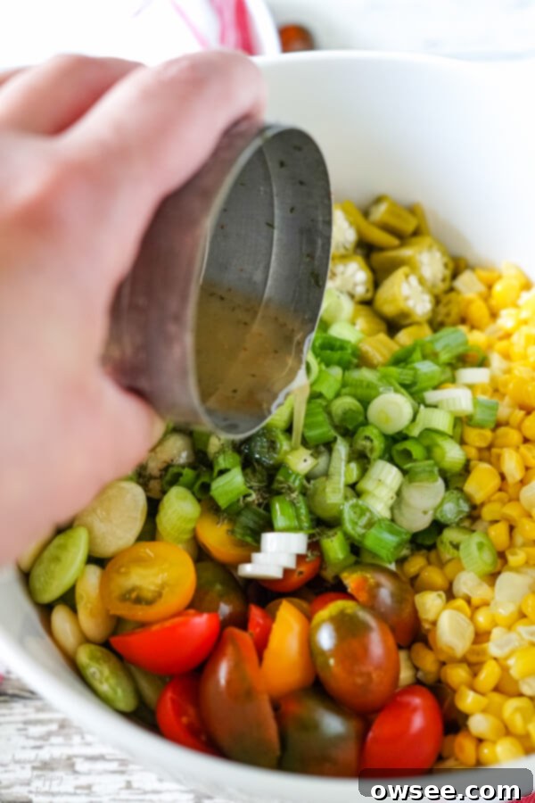 Vibrant Succotash Medley 5 A jar of pickled okra with some sliced pieces next to it, ready for the succotash salad.